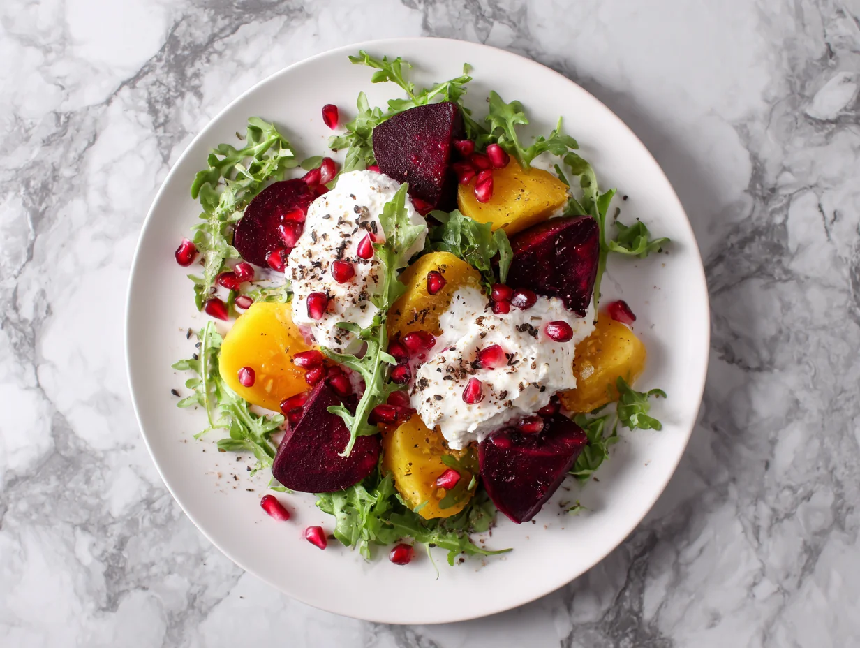Burrata Beet Salad with Pomegranate