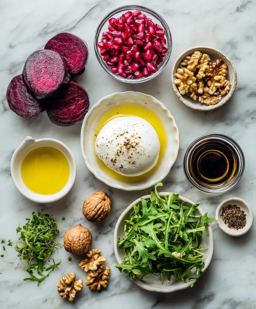 Burrata Beet Salad with Pomegranate