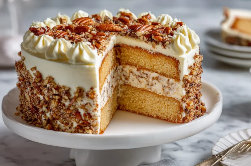 Buttery Butter Pecan Cake Recipe