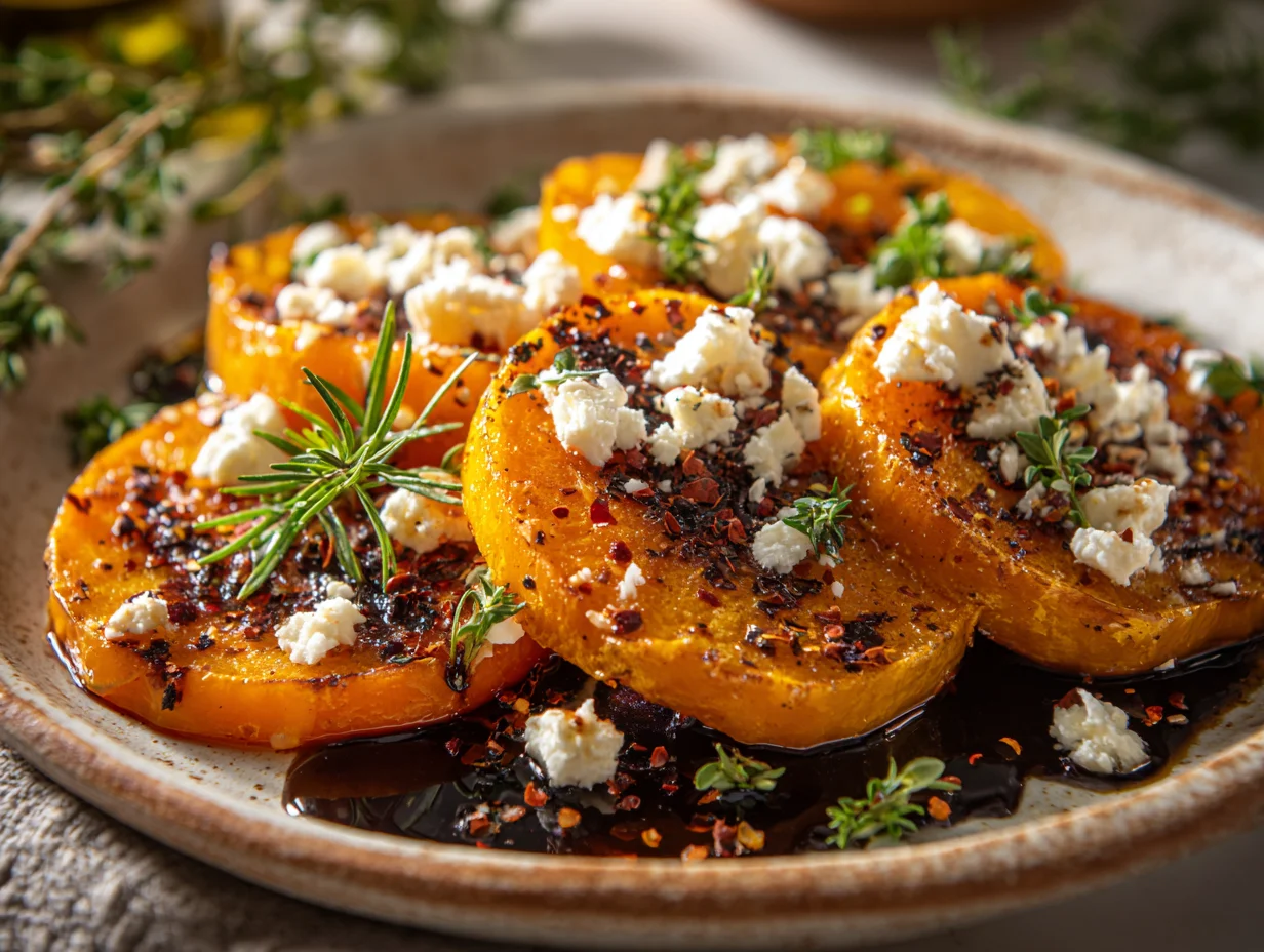 Butternut Squash Feta Towers