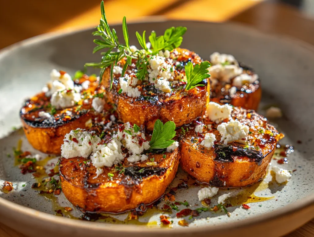 Butternut Squash Feta Towers