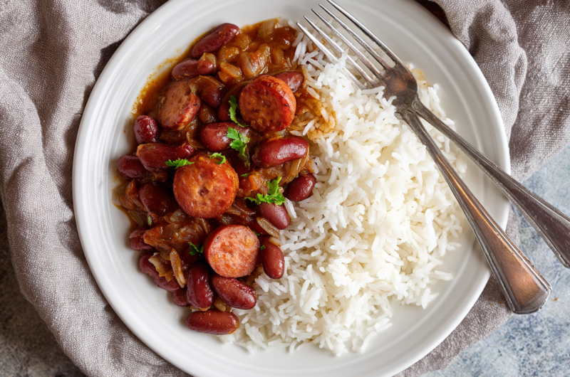 Spicy Cajun Red Beans and Rice Recipe