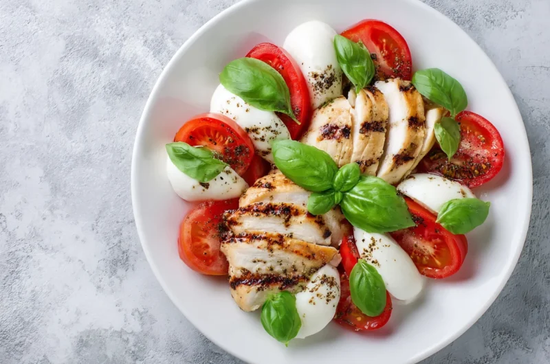 Grilled Caprese Salad with Grilled Chicken Recipe