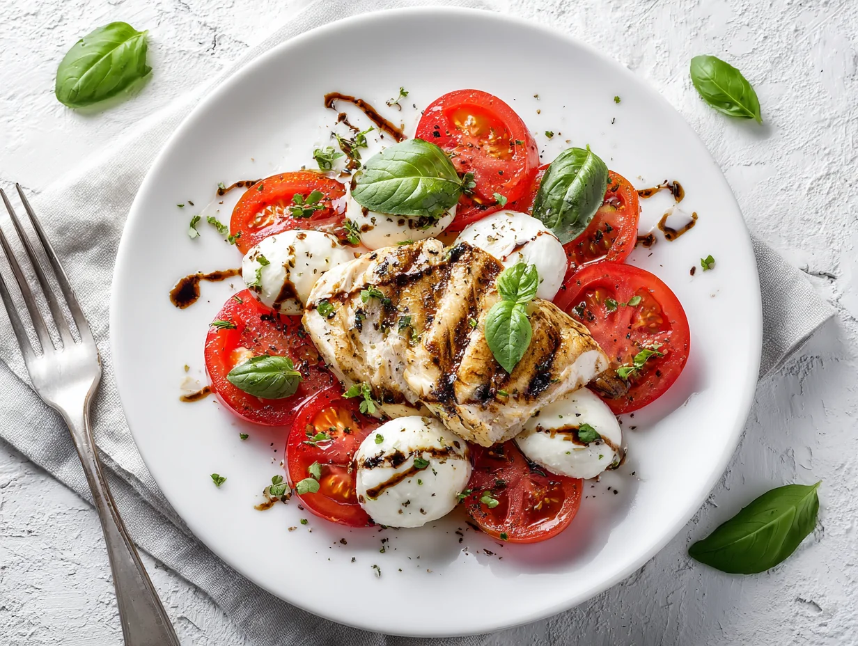 Caprese Salad with Grilled Chicken
