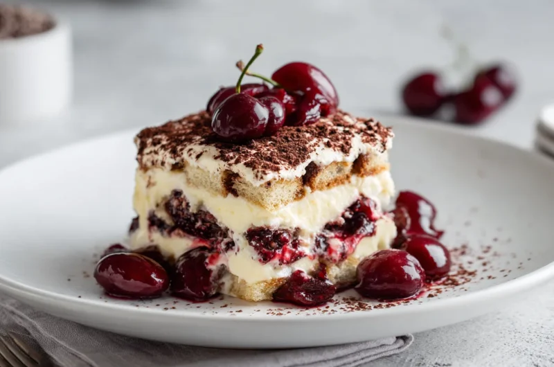 Decadent Cherry Amaretto Tiramisu Recipe