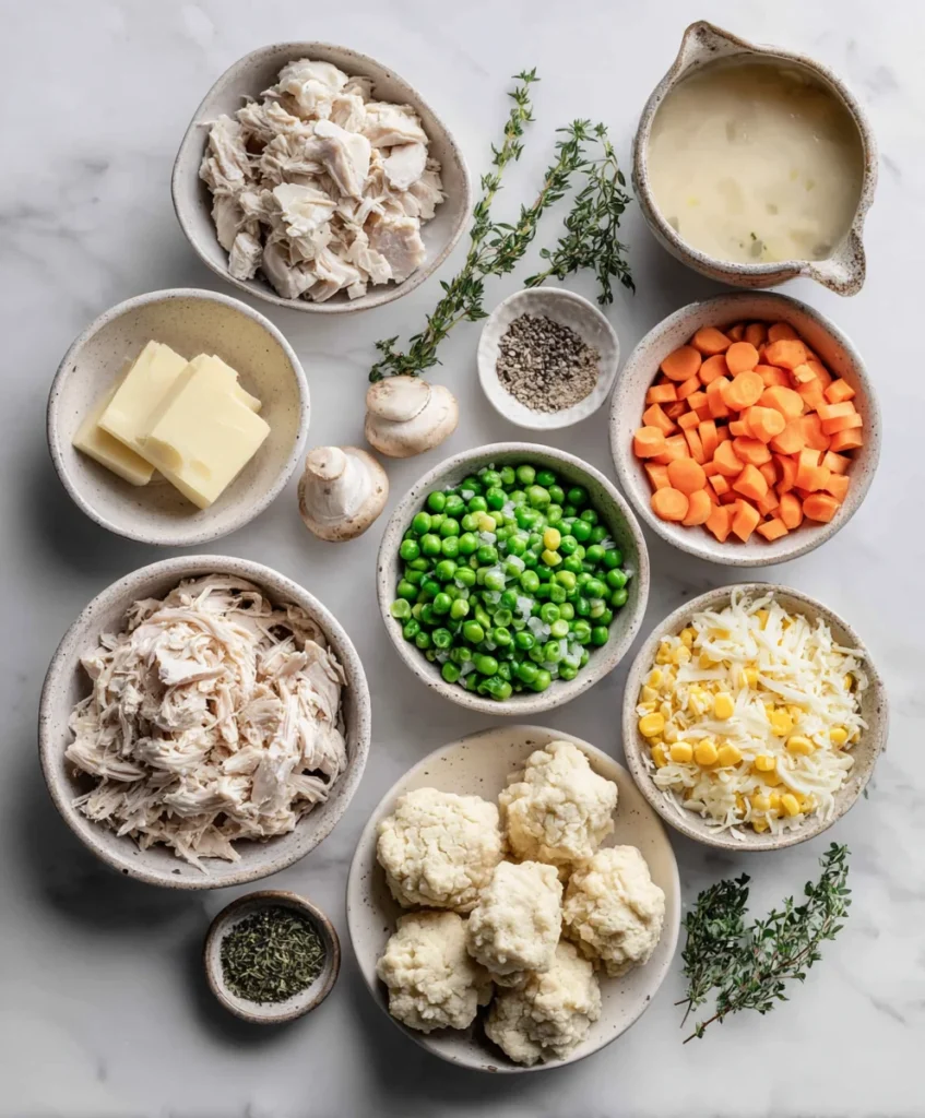 Chicken Pot Pie with Biscuits