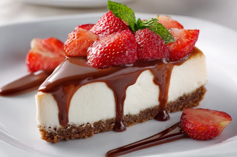 Chocolate Dipped Strawberry Cheesecake Recipe
