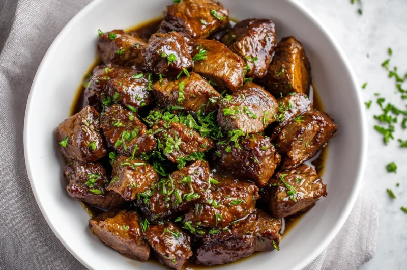 Tender Crockpot Steak Bites Recipe