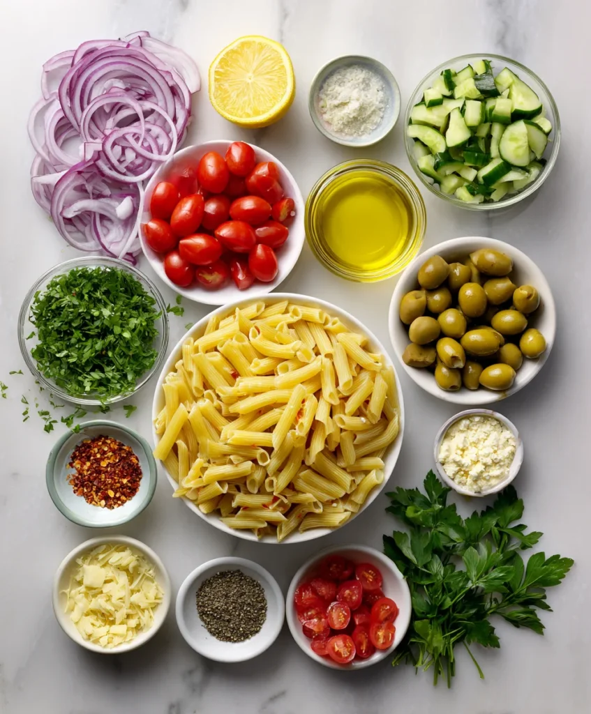 Dirty Martini Pasta Salad