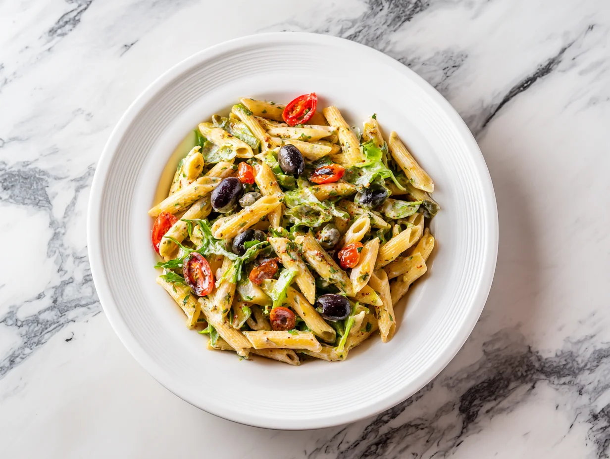 Dirty Martini Pasta Salad