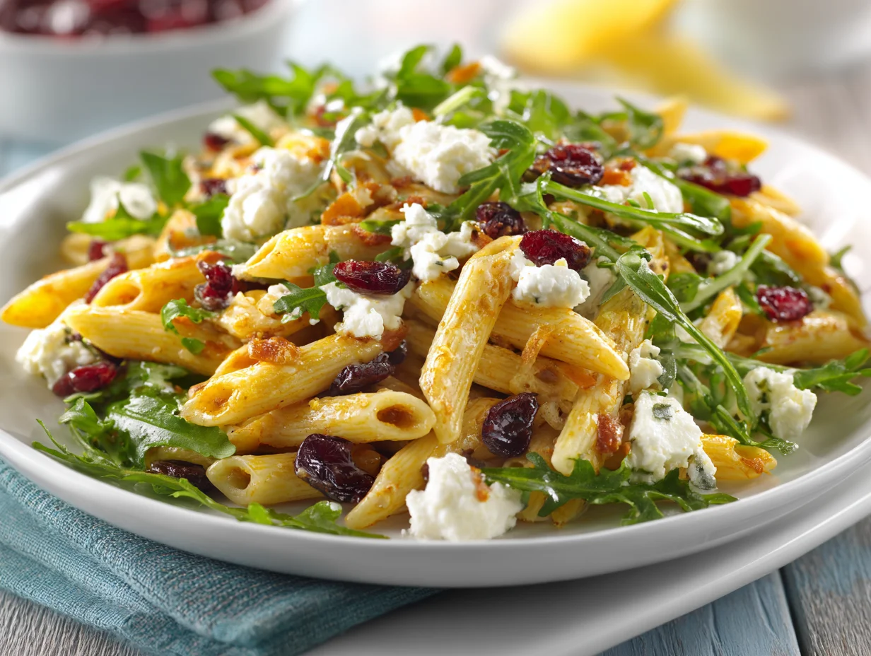 Feta Cranberry Penne Salad