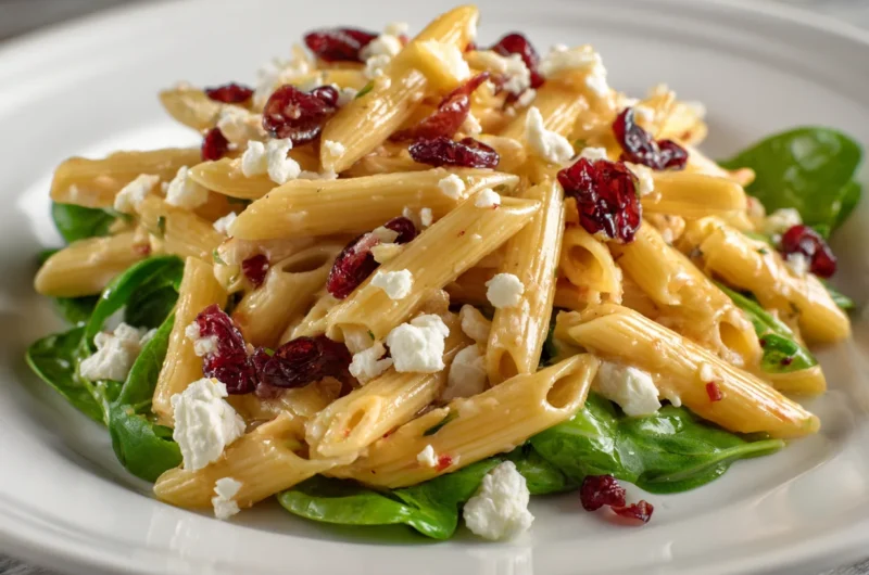 Fresh Feta Cranberry Penne Salad Recipe