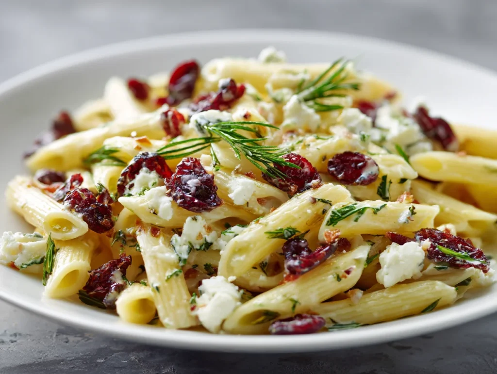 Feta Cranberry Penne Salad