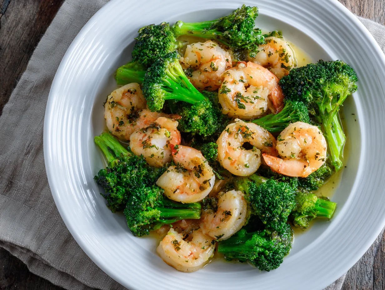 Garlic Butter Shrimp and Broccoli