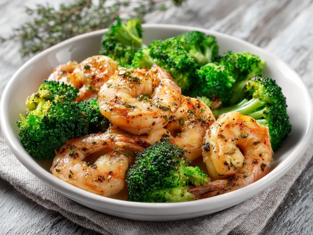 Garlic Butter Shrimp and Broccoli