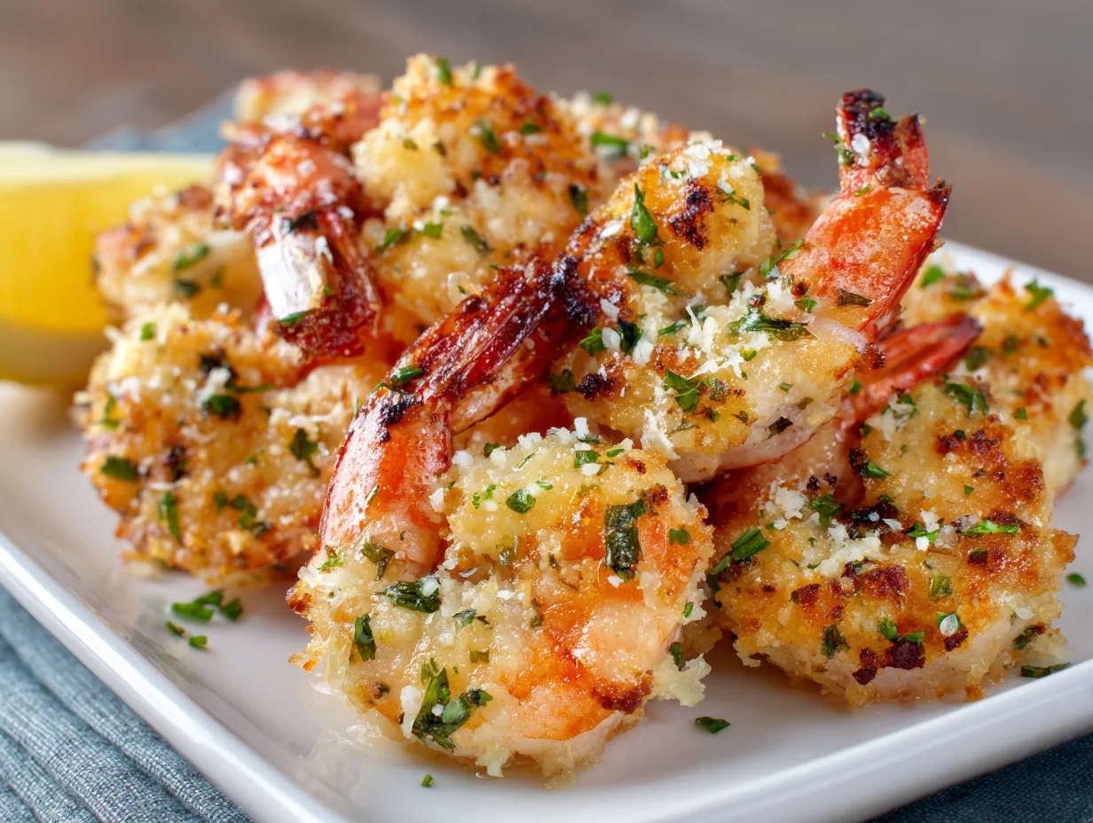 Garlic Parmesan Baked Shrimp