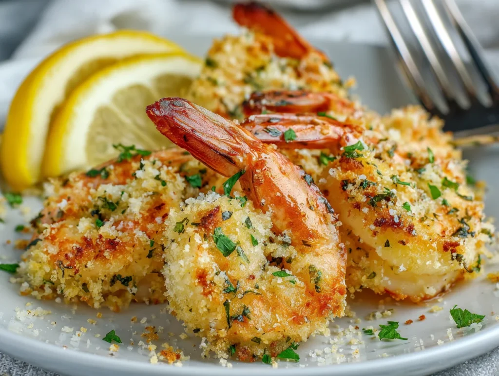 Garlic Parmesan Baked Shrimp