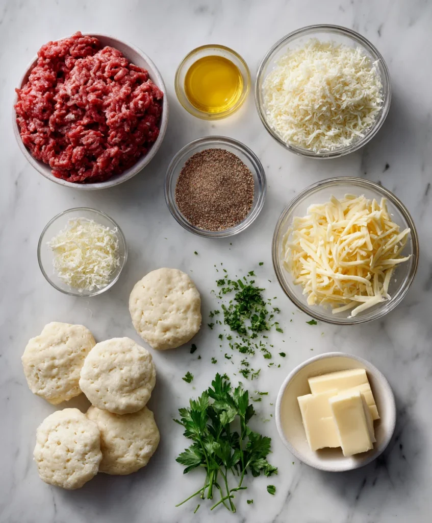 Garlic Parmesan Cheeseburger Bombs