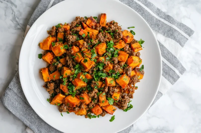 Flavorful Ground Beef Sweet Potato Skillet Recipe