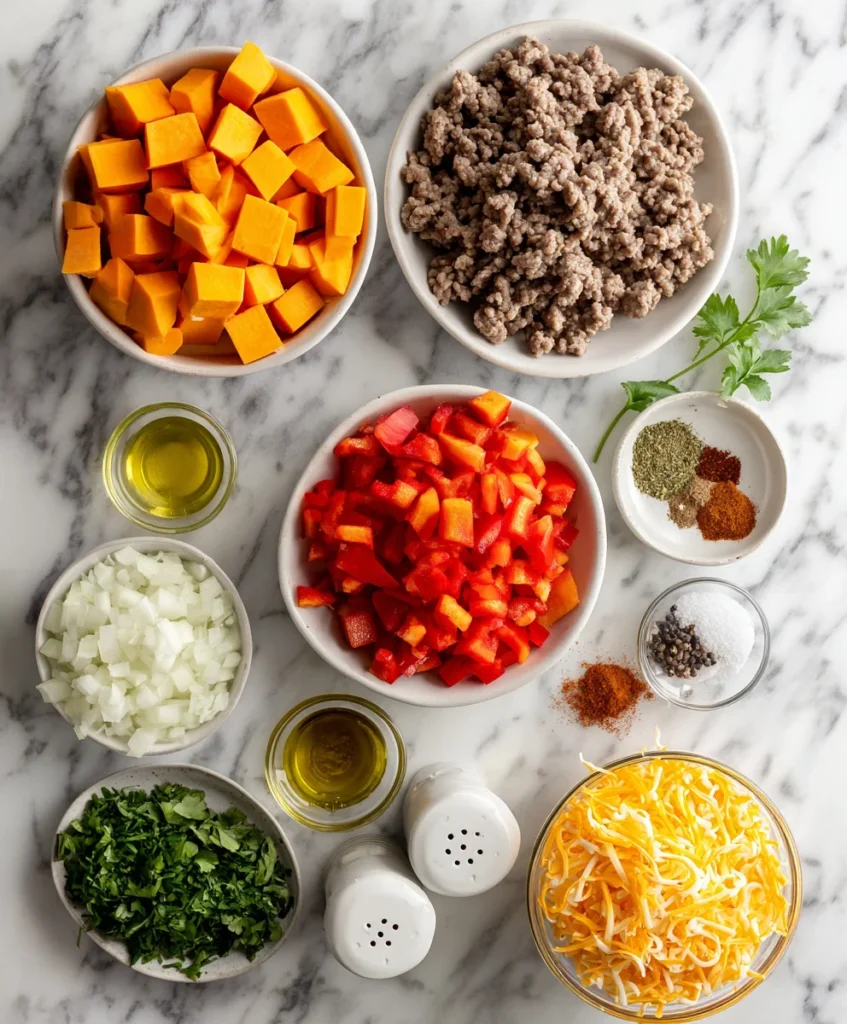 Ground Beef Sweet Potato Skillet