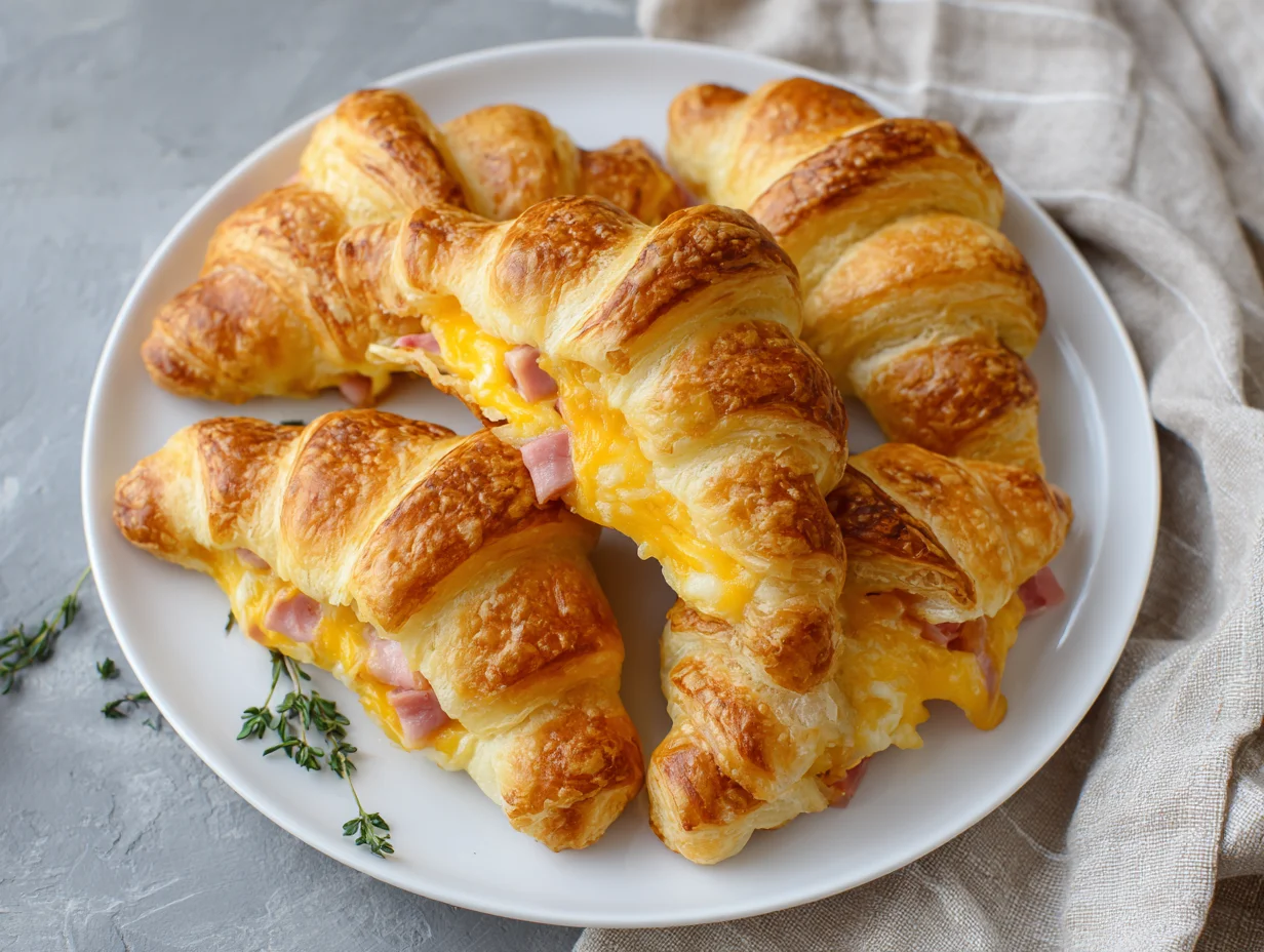 Ham and Cheese Croissants
