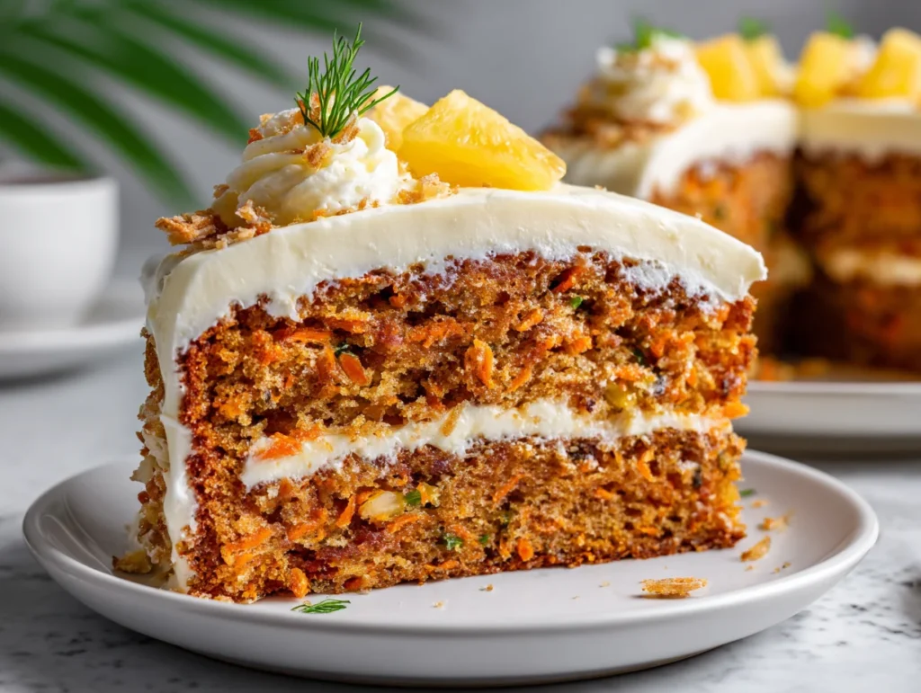 Hawaiian Carrot Pineapple Cake