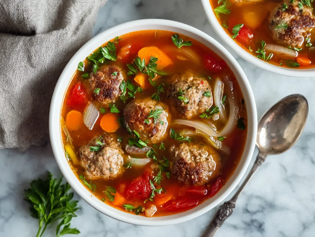Italian Meatball Soup