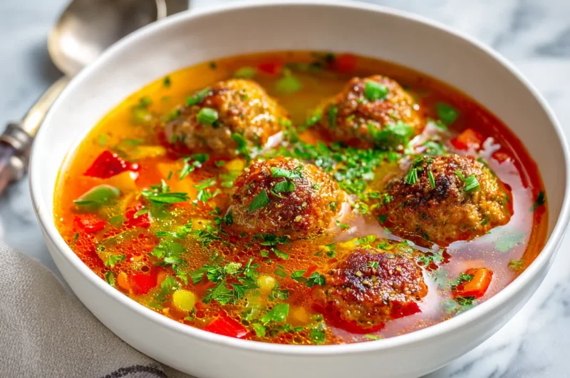 Classic Italian Meatball Soup Recipe