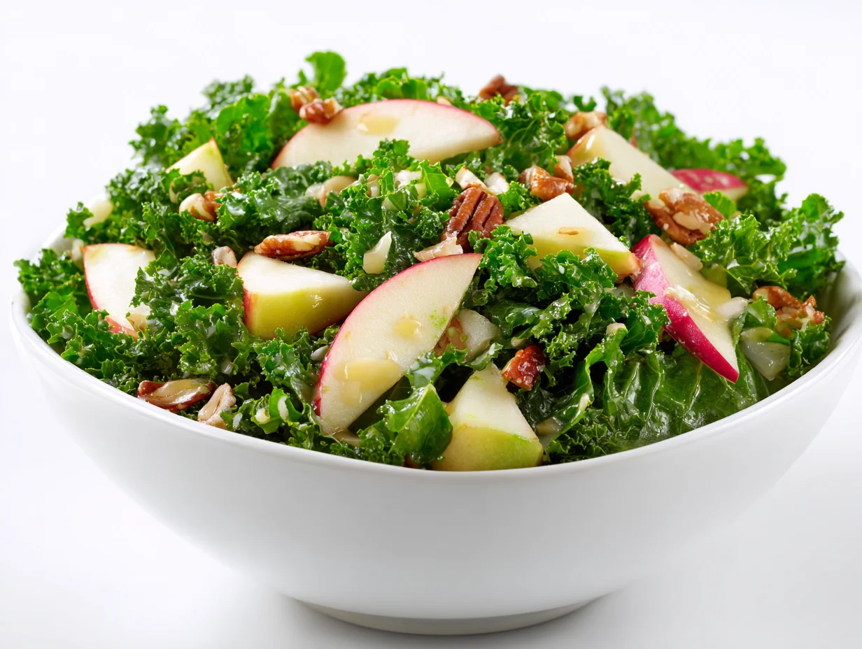 Kale Apple Salad with Maple Dijon Dressing