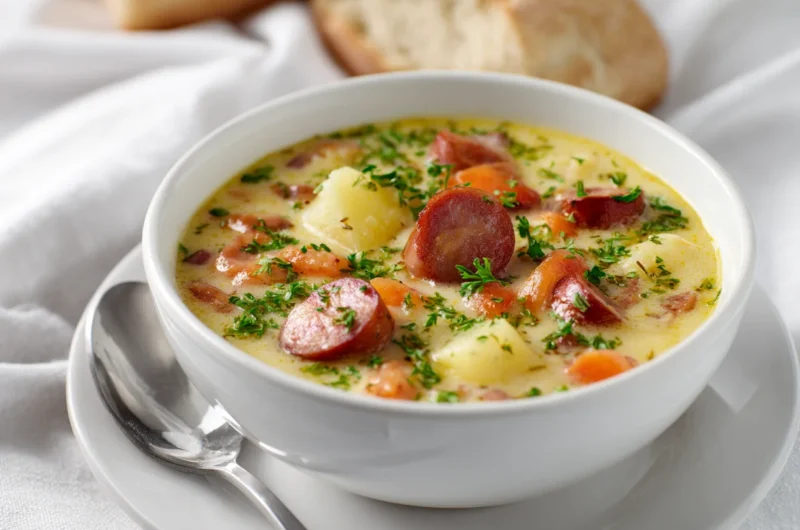 Smoky Kielbasa Potato Soup Recipe