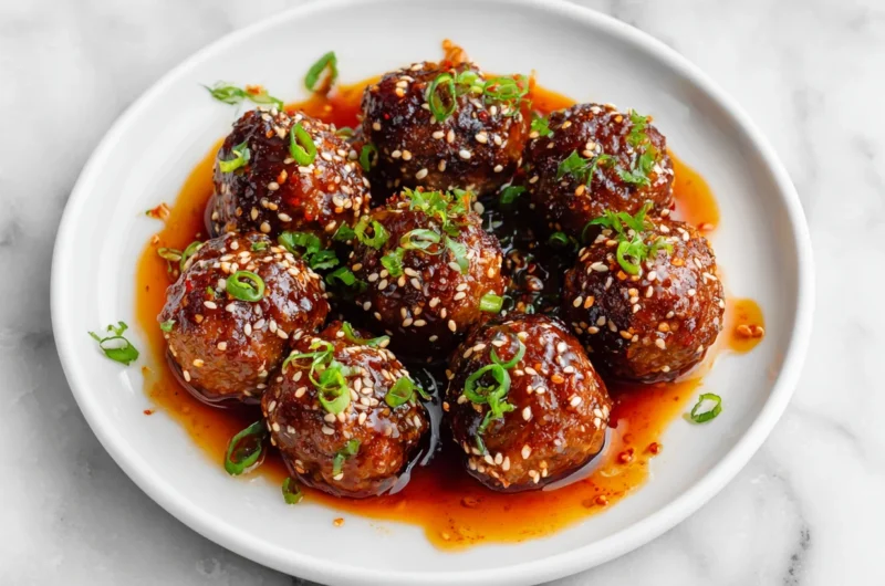 Bold Korean BBQ Meatballs Recipe