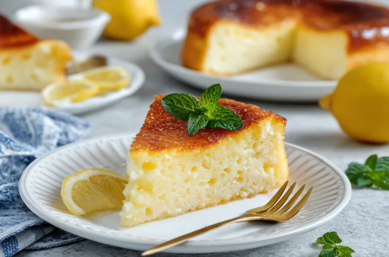 Light Lemon Custard Cake Recipe