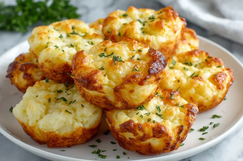 Golden Mashed Potato Cheese Puffs Recipe