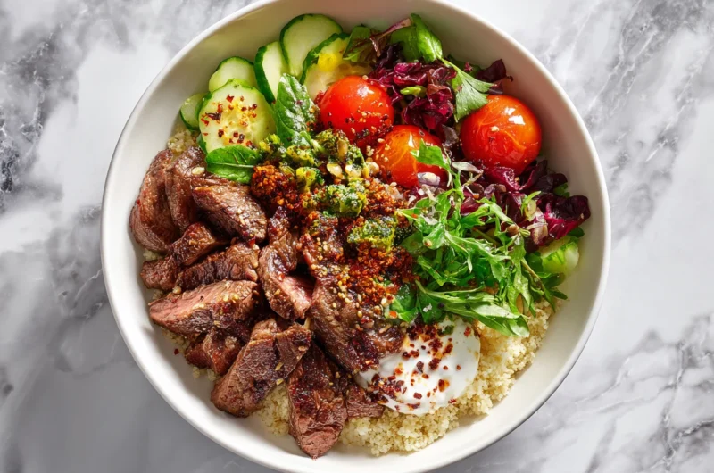 Savory Mediterranean Steak Bowl Recipe