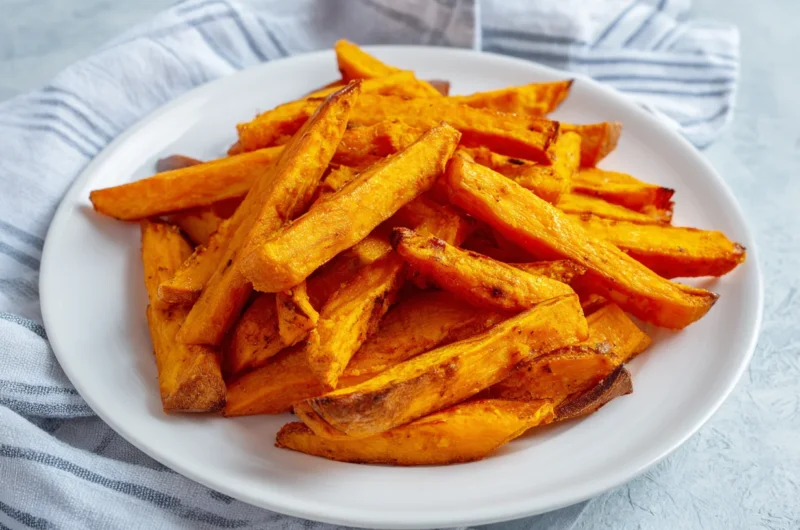 Crispy Oven Baked Sweet Potato Fries Recipe
