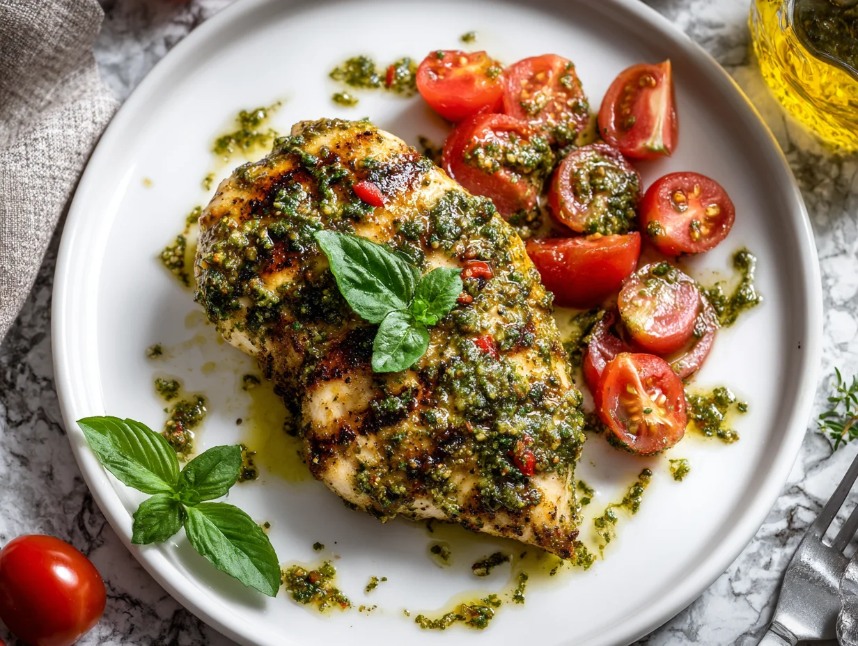 Pesto Bruschetta Chicken