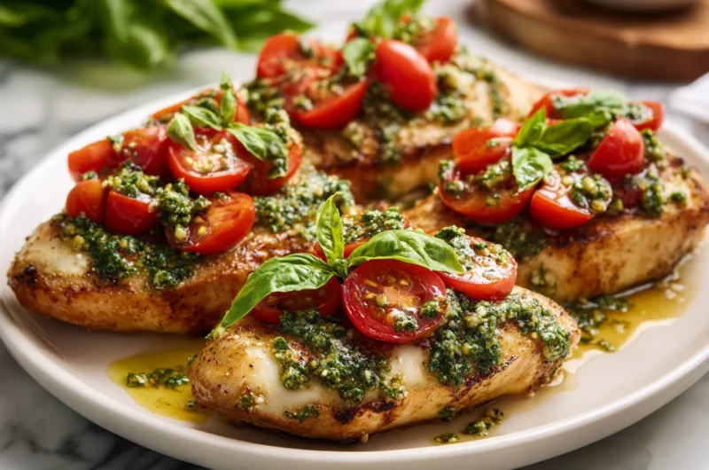 Pesto Pesto Bruschetta Chicken Recipe