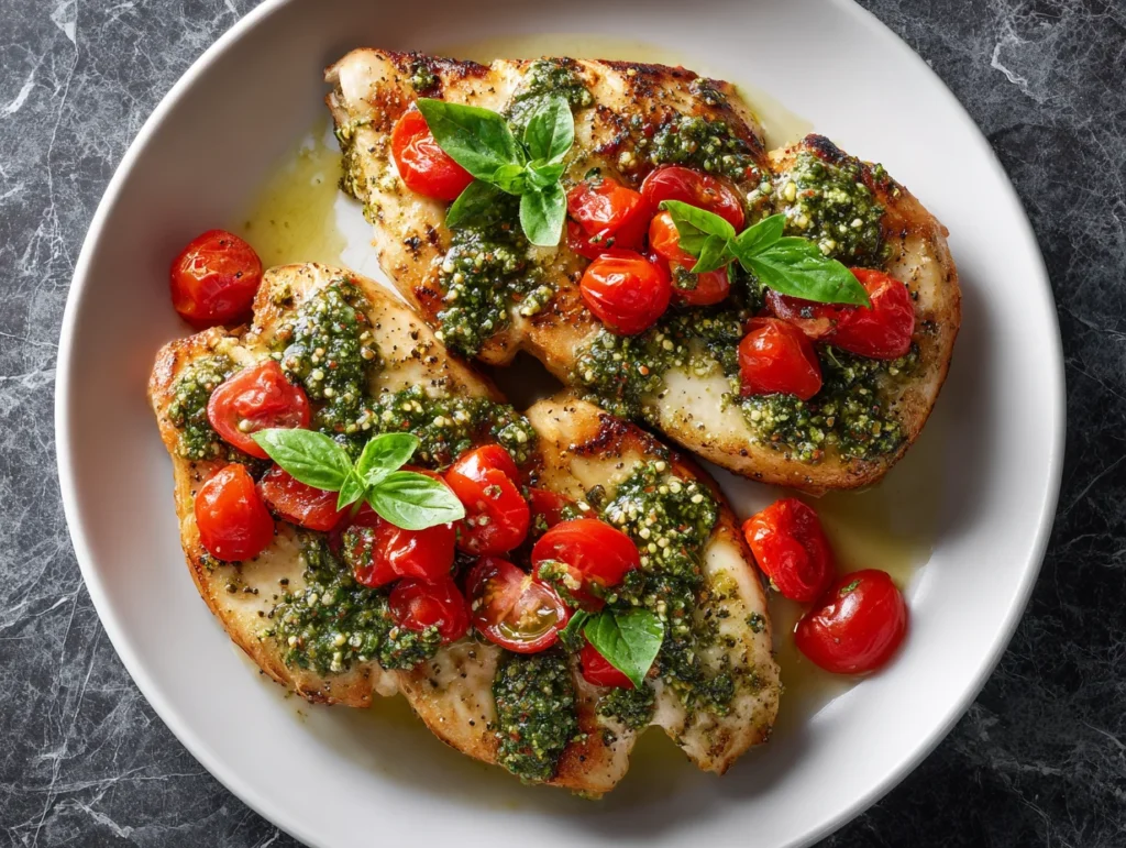 Pesto Bruschetta Chicken