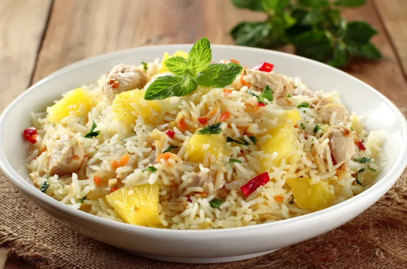 Tropical Pineapple Chicken Rice Recipe