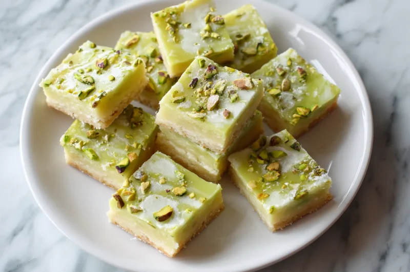 Delicious Pistachio Pudding Sugar Cookie Bars Recipe