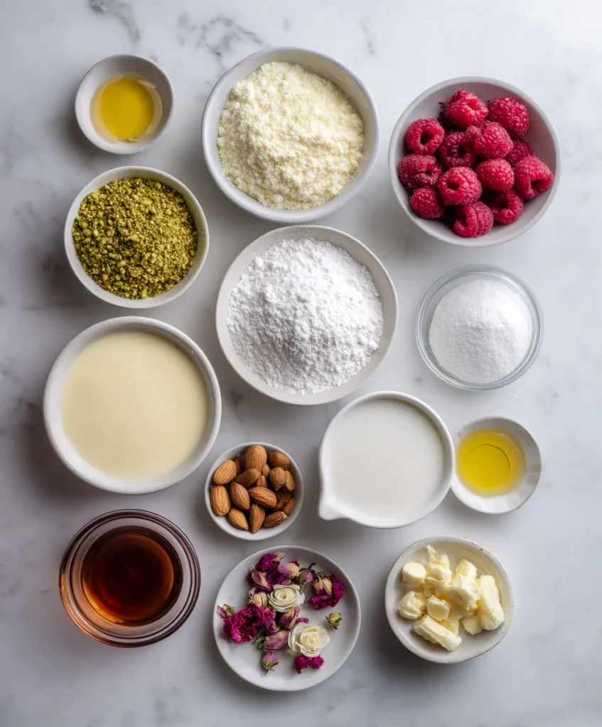 Pistachio Raspberry Cheesecake Domes