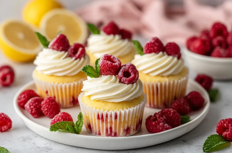 Tangy Raspberry Lemon Cupcakes Recipe