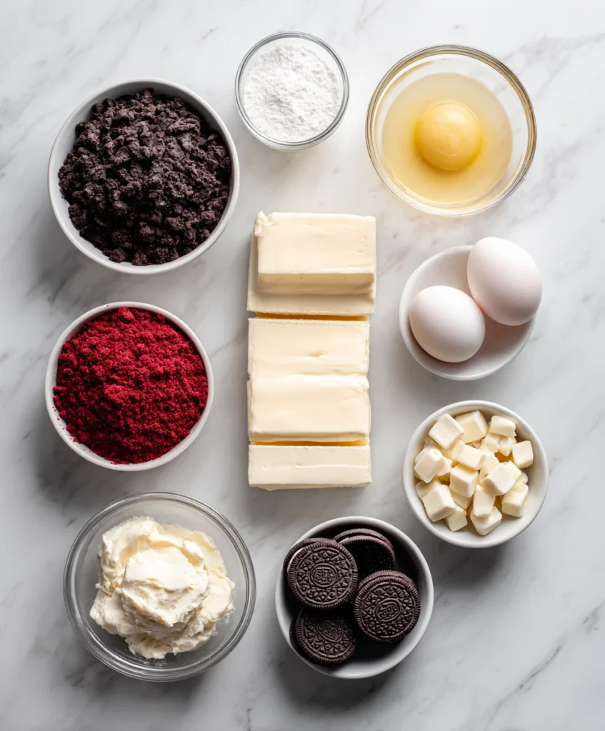 Red Velvet Oreo Cheesecake