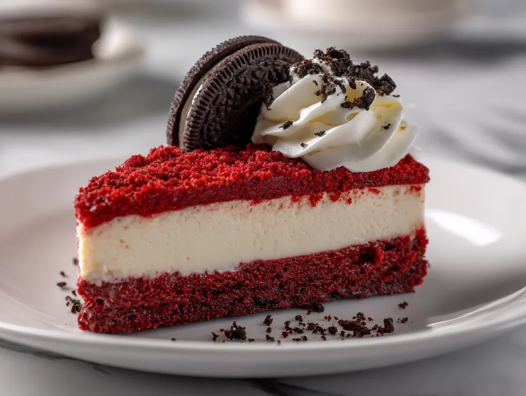 Red Velvet Oreo Cheesecake