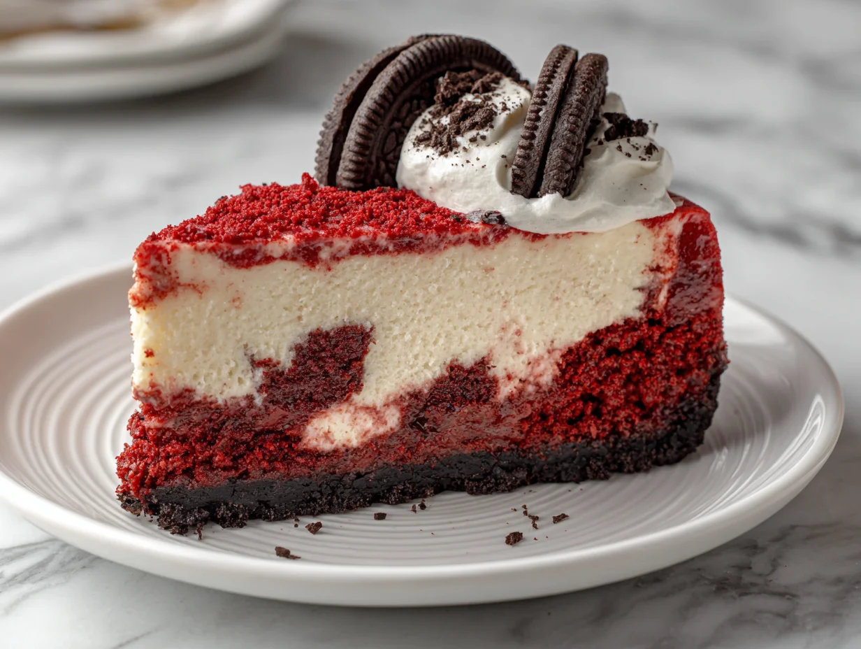 Red Velvet Oreo Cheesecake