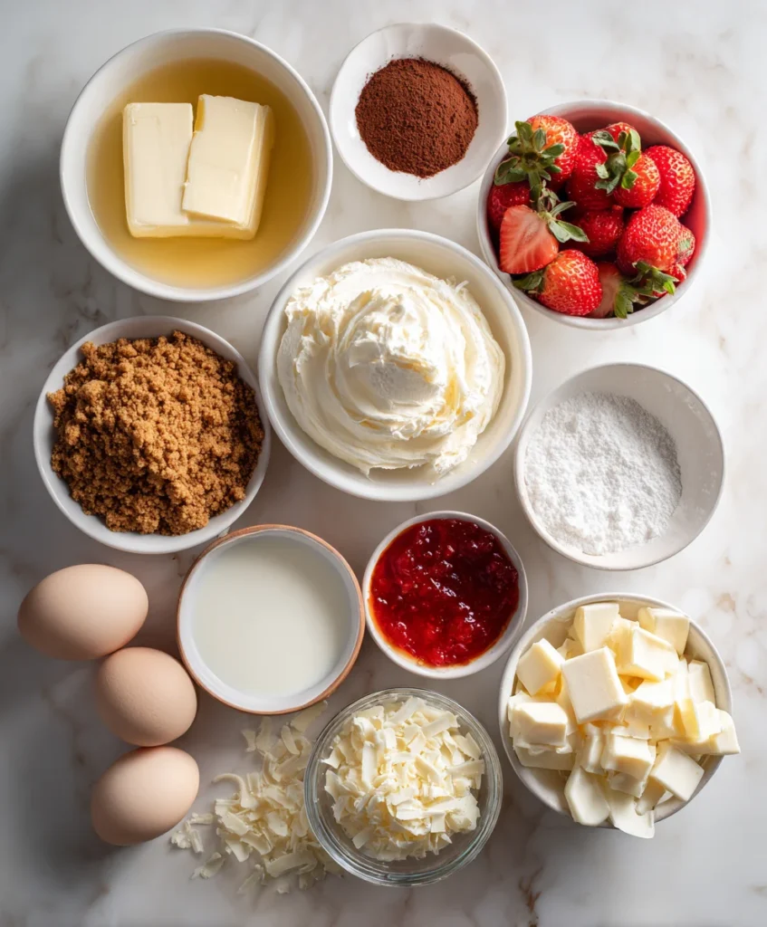 Red Velvet Strawberry Cheesecake