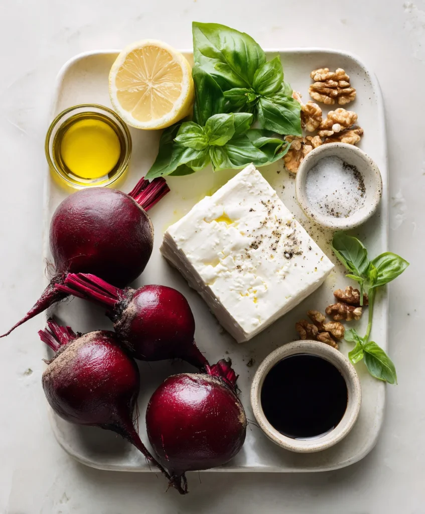 Roasted Beet Feta Stack