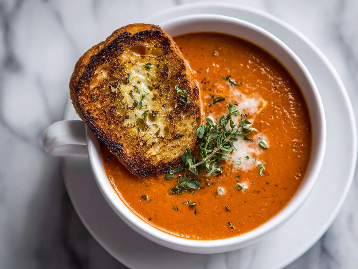 Roasted Garlic Tomato Soup