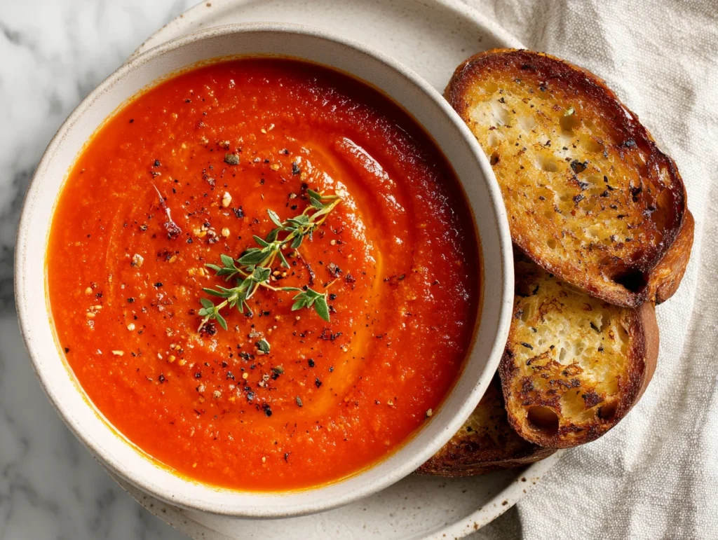 Roasted Garlic Tomato Soup