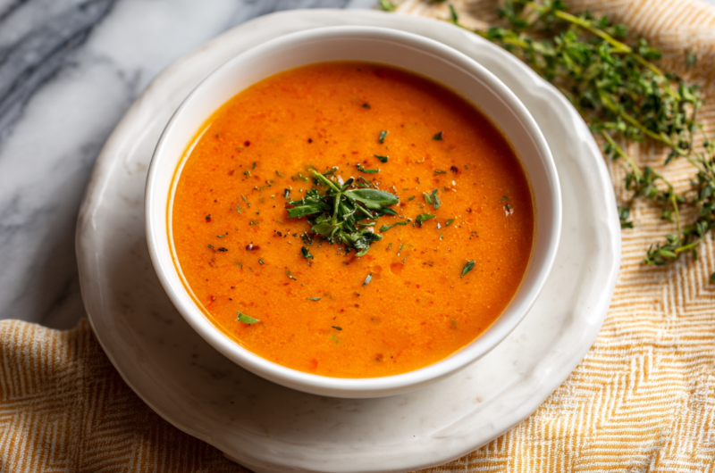 Warm Roasted Tomato Soup Recipe